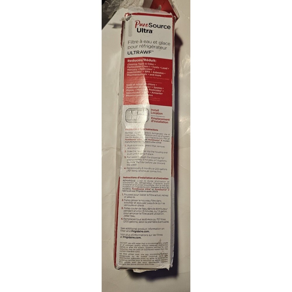 Frigidaire ULTRAWF Pure Source Ultra Water Filter - White Open Box NEW